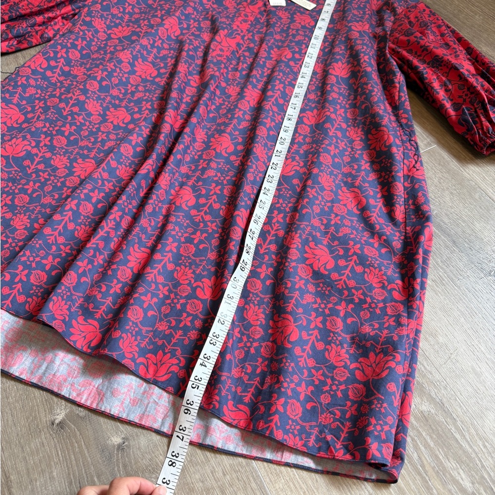 Sachin + Babi for Anthropologie Asymmetrical Red & Blue Dress - Size L (NWT) - Picture 9 of 10